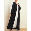 Saudi Women's Islamic Long Dress - Loose Arabic Solid Color Robe for All Seasons