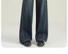 2025 Women's High-Waist Retro Wide-Leg Jeans - Spring/Autumn Pear Shape Slimming Fit