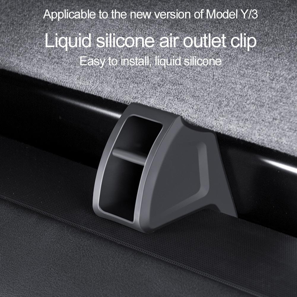 For Tesla MODEL 3 and Tesla Y  Aromatherapy Clip Silicone Car Air Vent Fragrance Clip(Air Freshener Not Included)