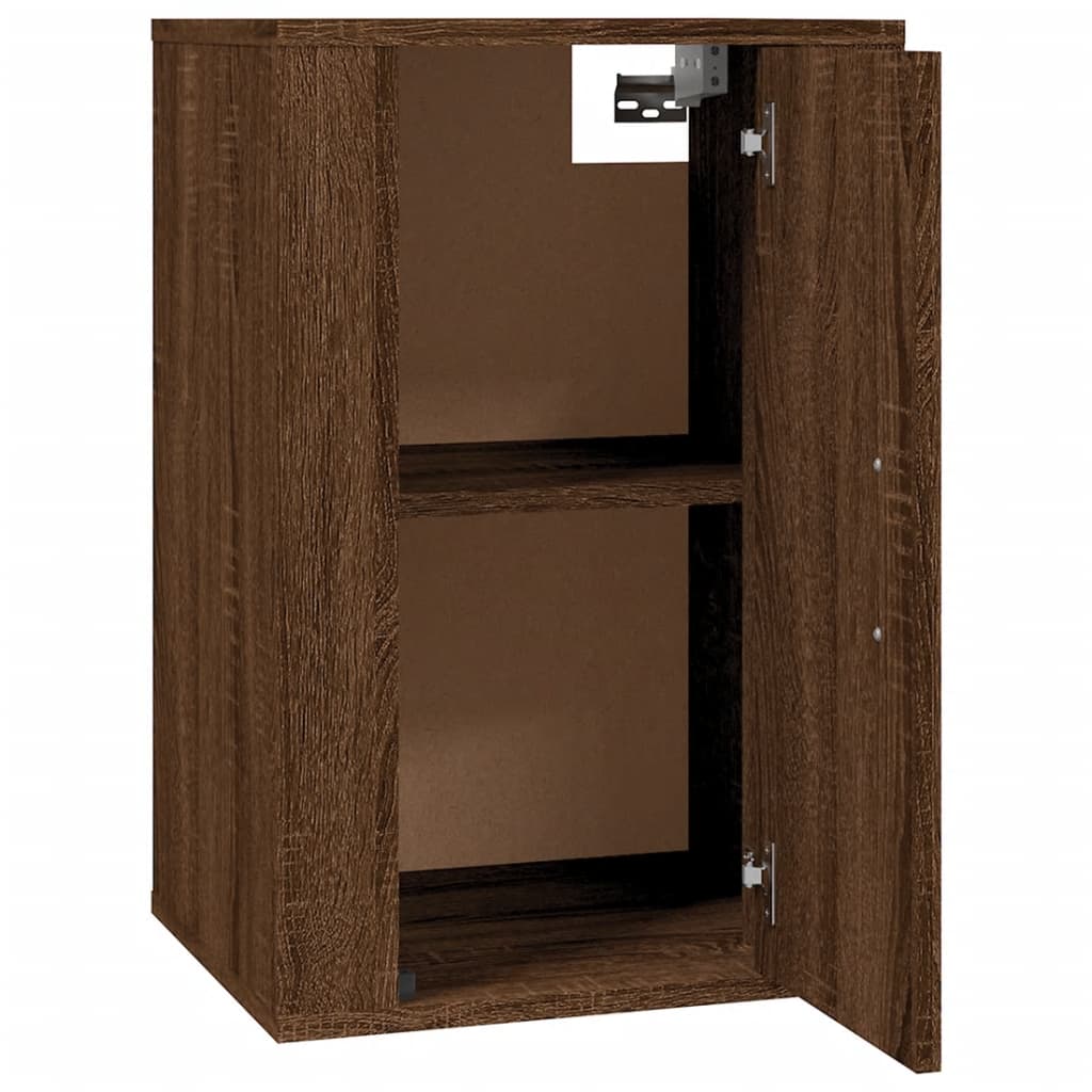 TV Wall Cabinet Brown Oak Effect 40 X 34.5 X 60 Cm