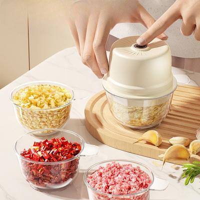 Garlic Puree Grinder, Electric Garlic Mincing Machine, Garlic Crushing Machine, Small Garlic Mincing and Crushing Machine