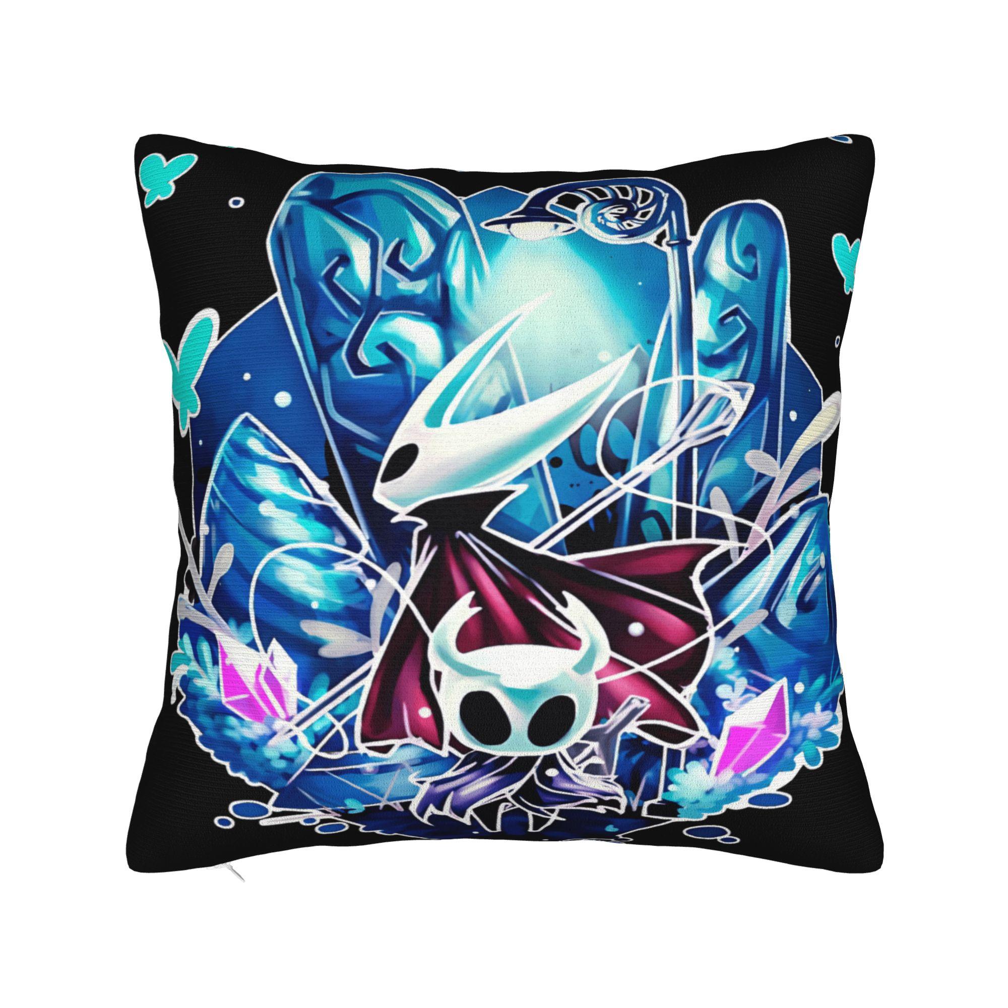 

H-Hollows K-Knights Pillow Cover Cute Funny Pillow Case For Living Room Bed Chair Design Pillowcases Gift Idea 12x12Inch