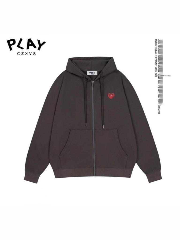2025PLAY CZXVS Trendy podzimní/zimní těžký mikinový kardigan 350g pro muže