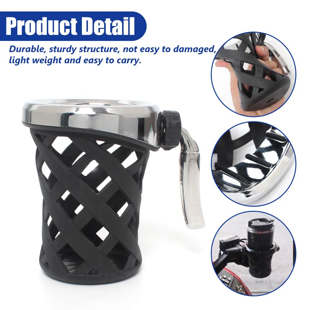 Motorcycle Accessories Handlebar Cup Holder For Harley Touring Electra Glide Yamaha Kawasaki Suzuki Drink Mounted Cup Holder