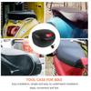 Caixa Traseira de Motocicleta Plástica Durável à Prova d'Água Porta-malas de Bicicleta Elétrica Top Case Caixa para Banco Traseiro Acessórios para Motocicleta Bagageiro
