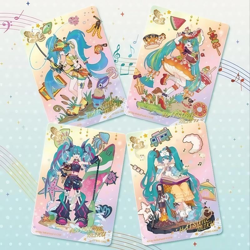 Genuine Hatsune Miku Series Charm Volume II Card Animation Characters Peripheral Children's Birthday Collection Gift Toys