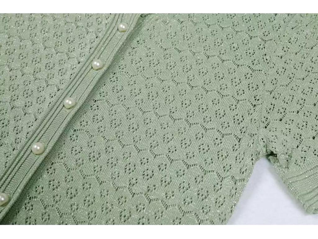 Rochie Lungă Elegantă S5 Primăvară/Vară cu Imprimeu Floral Francez, Decolteu Rotund, cu Nasturi