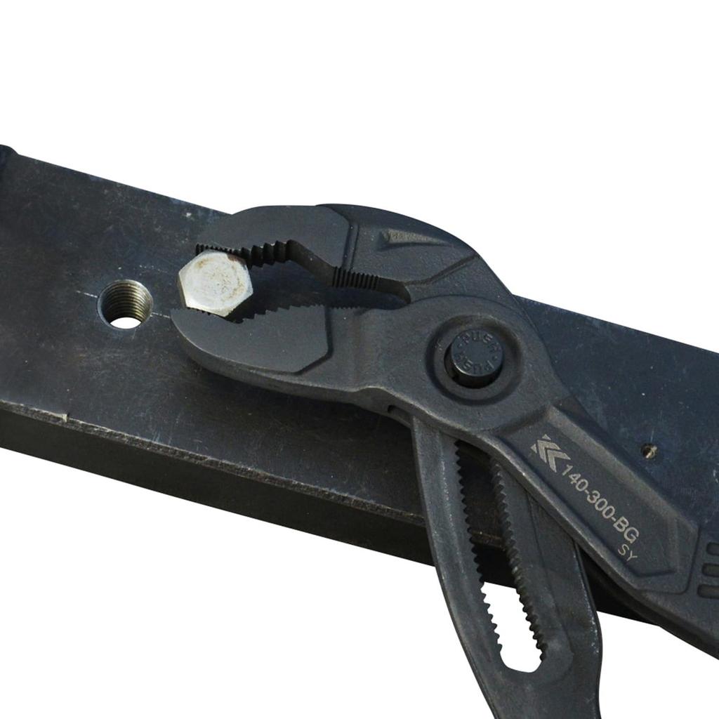 Fujiya Quick Water Pump Pliers, Black and Gold, 305mm Total Length, 60mm Opening, 140-300-BG