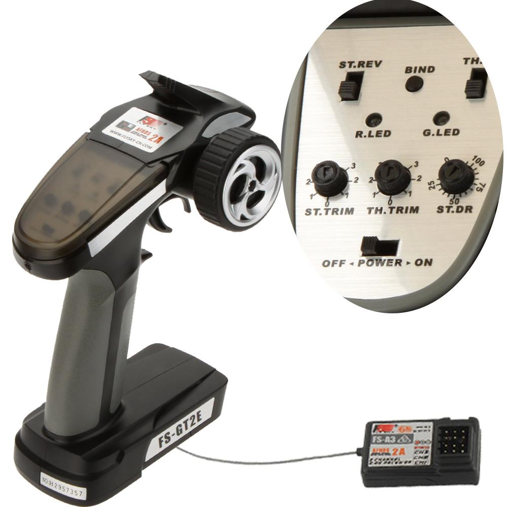 Flysky GT2E 2.4g 2CH Radio System Transmitter AFHDS 2A with Reverse function for RC Car Boat