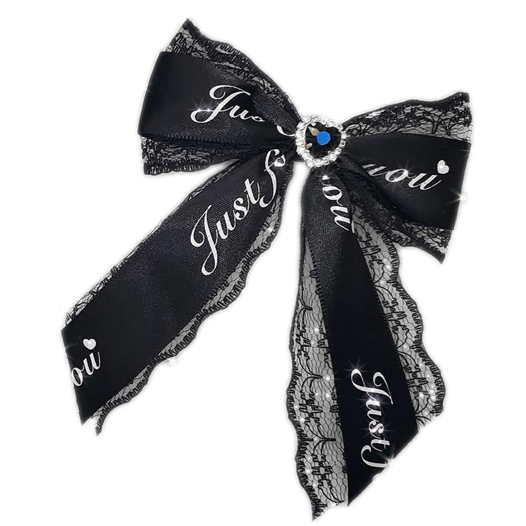 Girls Lolita Hair Clip Bow Sweet Glinting Cute Hair Duckbill Clip Lace Headwear Hair Accessories for Women Girls