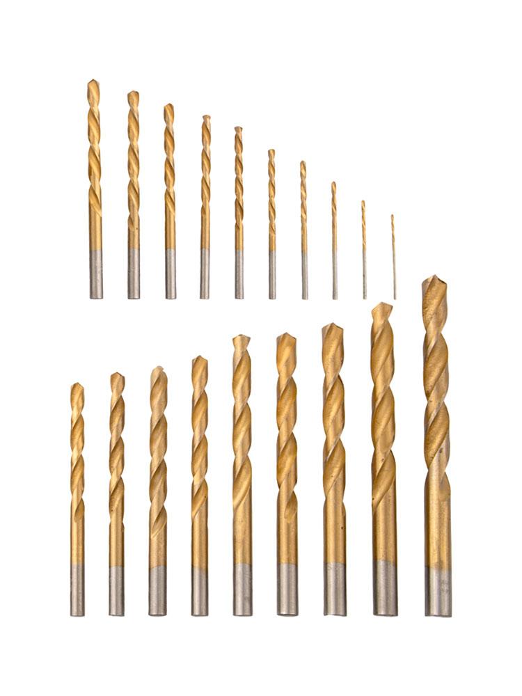 For Bench Drill 1-10mm Drill Bits 19Pcs Drill Bit Set High Speed Processing Easy To Chip High Speed Processing