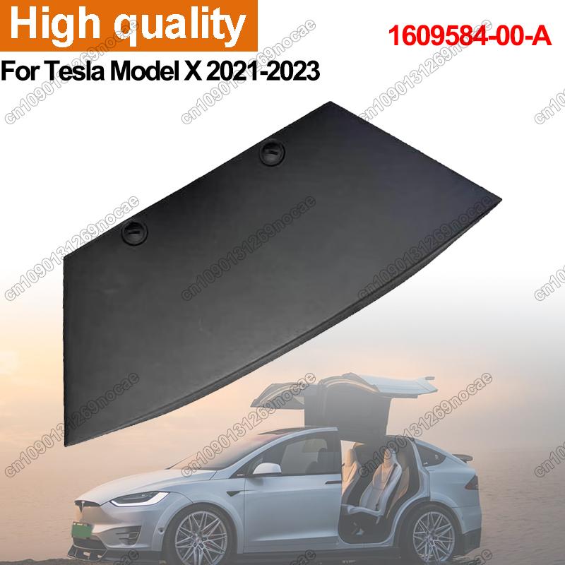New Rear Trailer Hook Bumper Cover For Tesla Model X 2021 2022 2023 Tow Hitch Cap 1609584-00-A Replacement Car Accessories