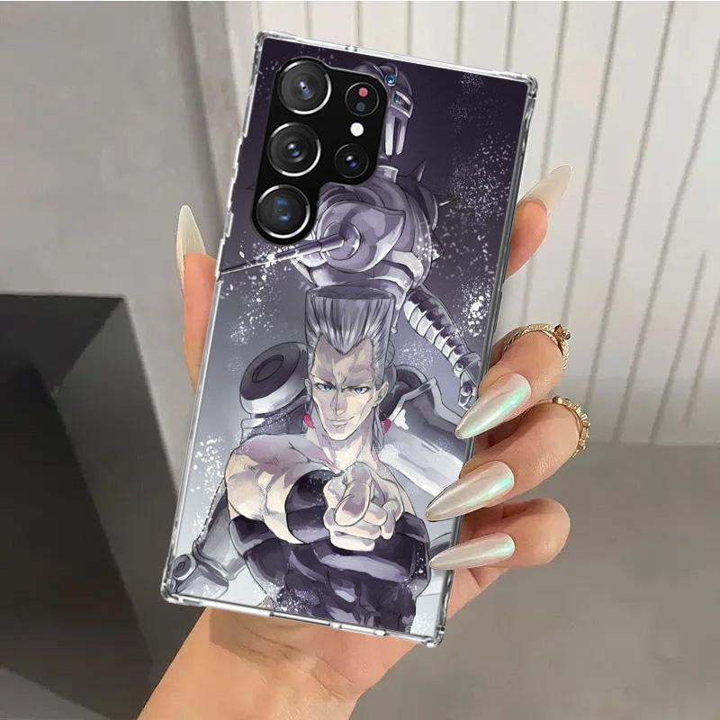JoJo Bizarre Adventure Phone Case for Samsung Galaxy S26 S24 S23 Ultra S25 Edge S22 S21 Plus S20 FE + Soft Print Shell Funda Gal
