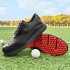 Men's Non-Slip Golf Shoes with Spikes - Outdoor Sports & Casual Embroidered Breathable Footwear