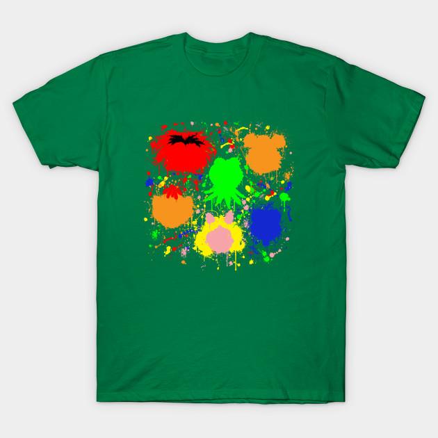 Unisex Fashion TShirt Muppet Splatter Print TShirt Plus Size S-5XL T-Shirt 100%Cotton Tops O Neck Short Sleeve Tees