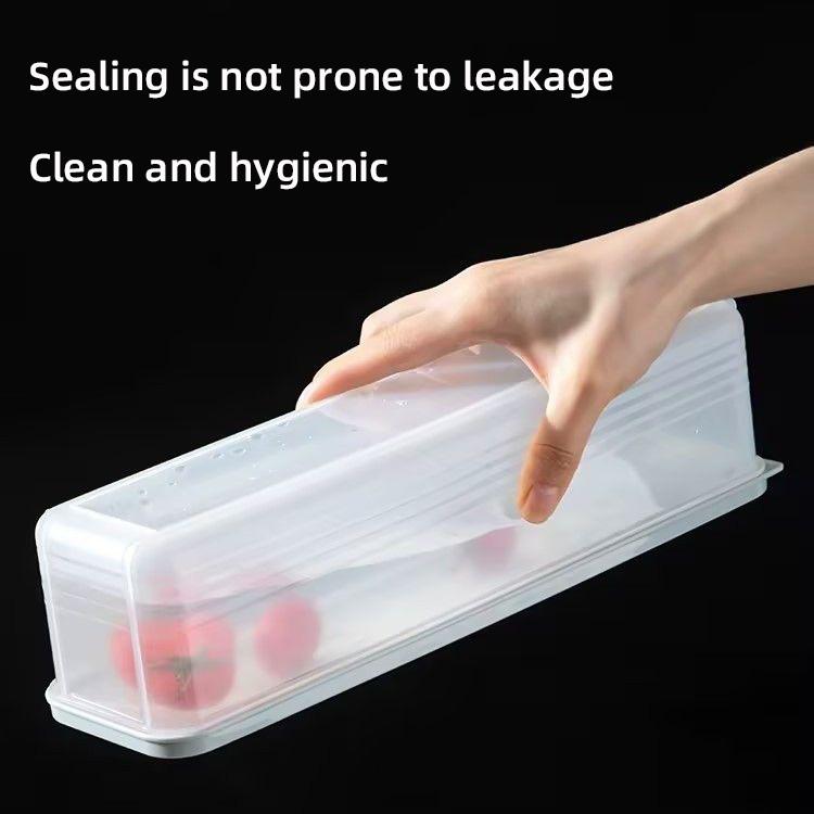 Scatola porta spaghetti rettangolare in plastica scatola per la conservazione degli alimenti da frigorifero con coperchio cucina varie grano cibo spaghetti pendenti scatola sigillata