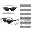 2 Pairs Men and Women's Fashion Sunglasses Fashion Cat Eye Glasses for Daily Wear Shopping Selfie Party Travel