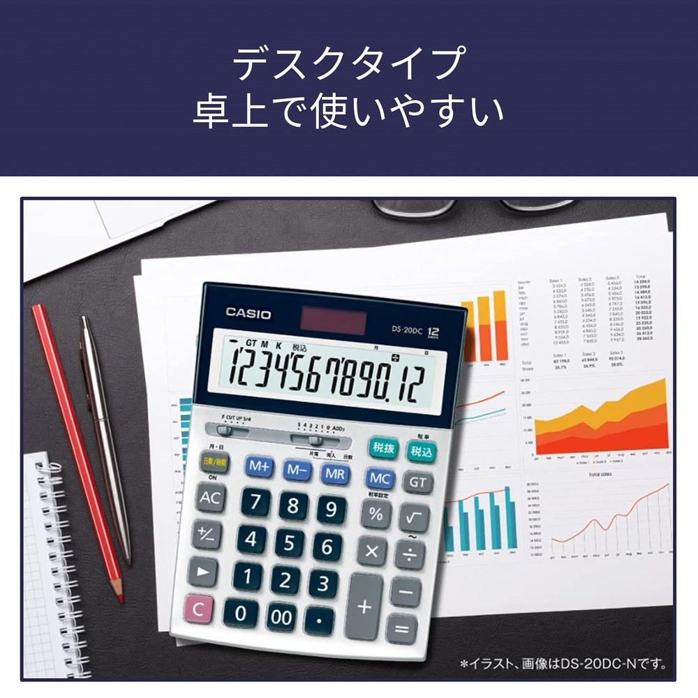 12-Digit Desktop Business Calculator with Date & Time, Eco-Friendly Compliance