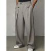 Men's straight-leg anti-wrinkle no-iron business casual trousers with premium drape