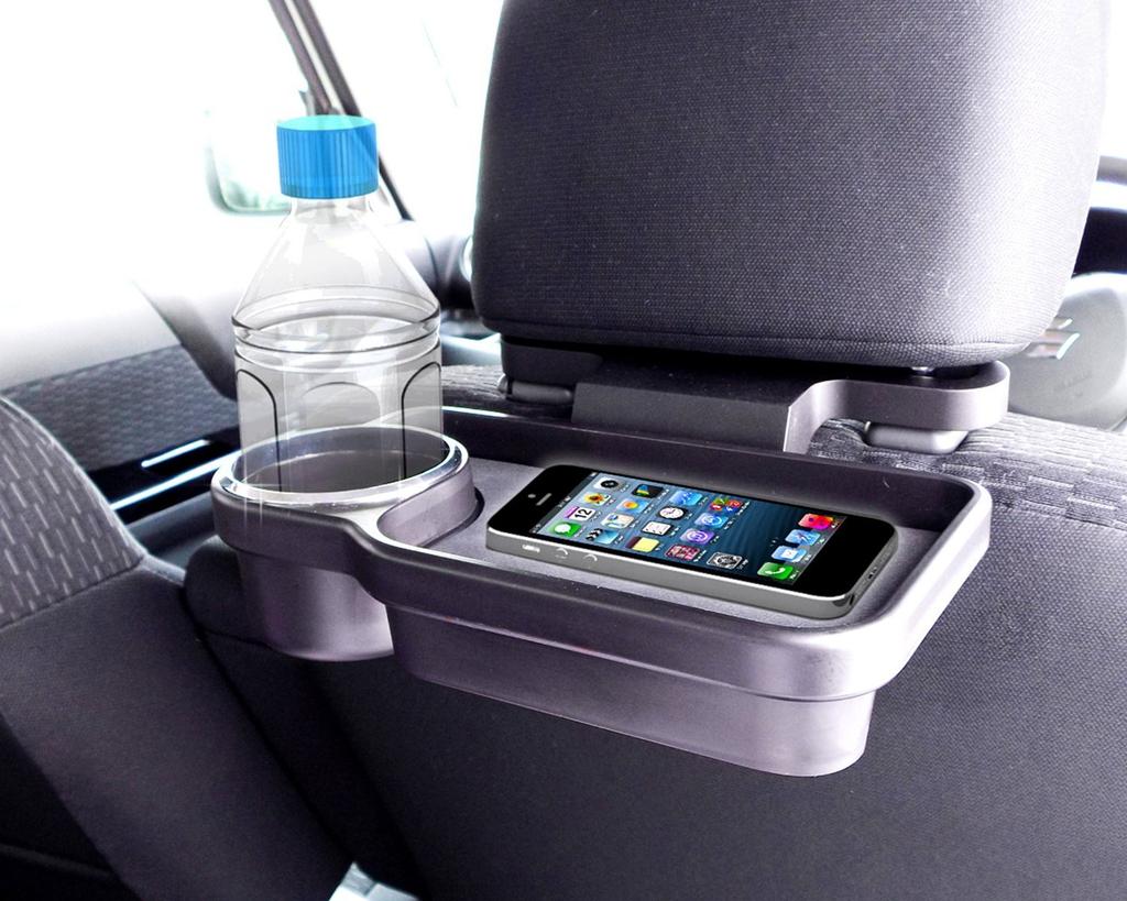 Seiko Sangyo EXEA Rear Drink & Tray, Black, EB-191