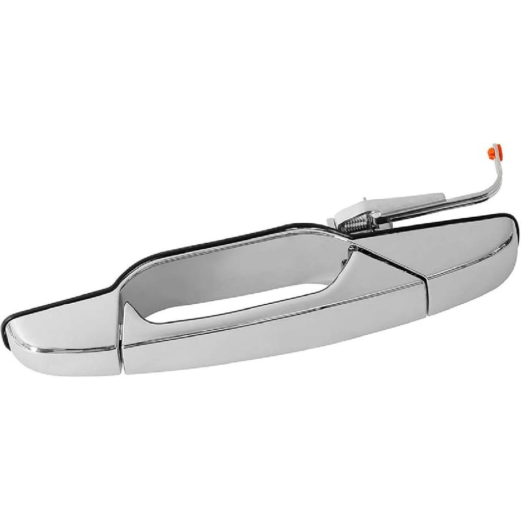 Exterior Chrome Door Handle Front Left Driver Side | Replacement For 2007-2013 Chevy Silverado Suburban Tahoe Avalanche GMC Sierra Yukon Cadillac