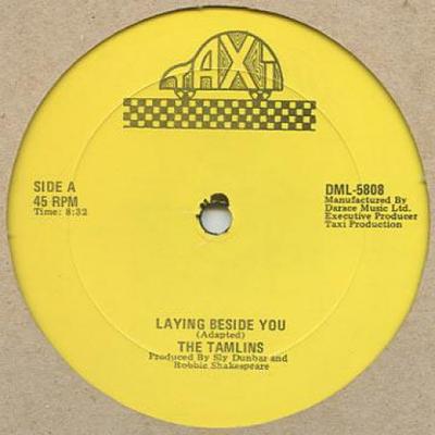 12inch Record TAMLINS  SLY  ROBBIE  Laying Beside You  Dubbing Beside  DML5808 Taxi 1980 US Reggae Ska  Dub Used