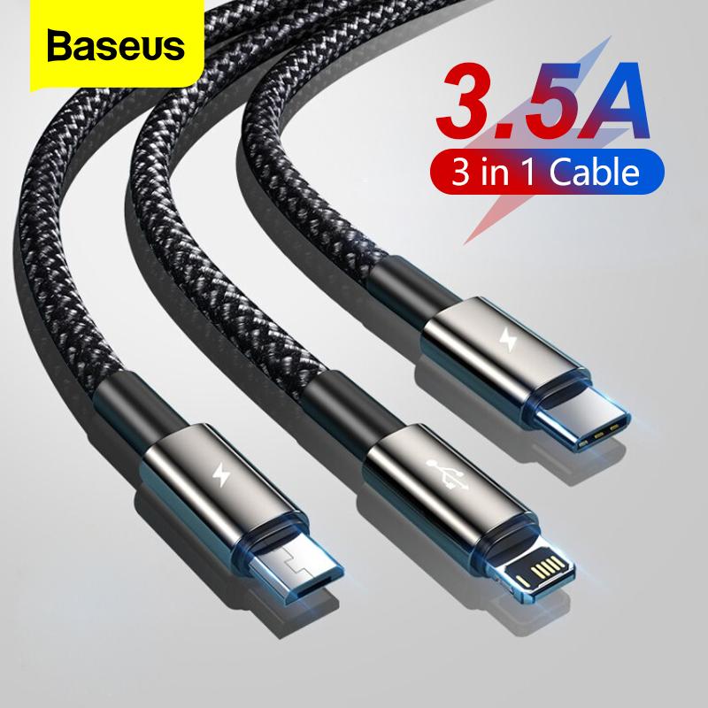 

Зарядный кабель Baseus, 3 в 1