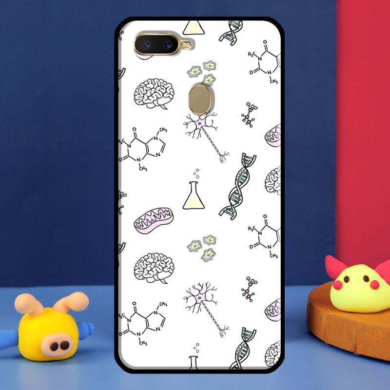 Science DNA Chemistry Case For Oppo A16 A76 A96 A58 A78 A98 A5 A9 A91 A15 A17 A77 A52 A72 A74 A94 A54S A57S Cover