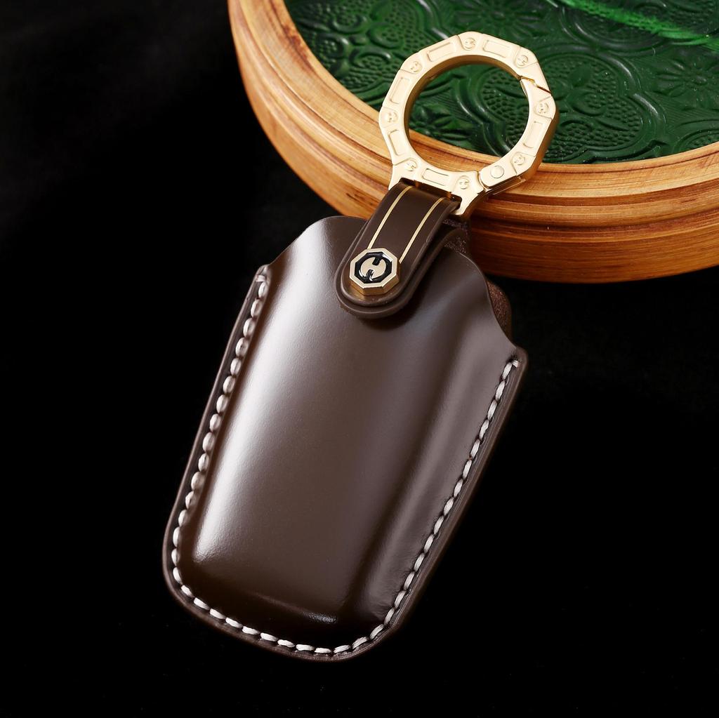 Luxury Leather Key Cover for Toyota Alphard, Previa, Vellfire