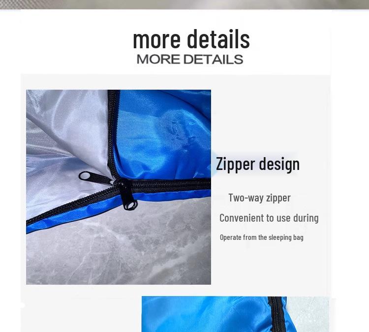 1.8kg Portable Outdoor Winter Sleeping Bag - Thickened, Warm, and Versatile for Camping, Travel, or Nap Quilt