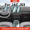 TPU Für JAC JS3 2025 Transparente Schutzfolie Auto Innenraum Zentralsteuerung Navigationspanel Auto Aufkleber