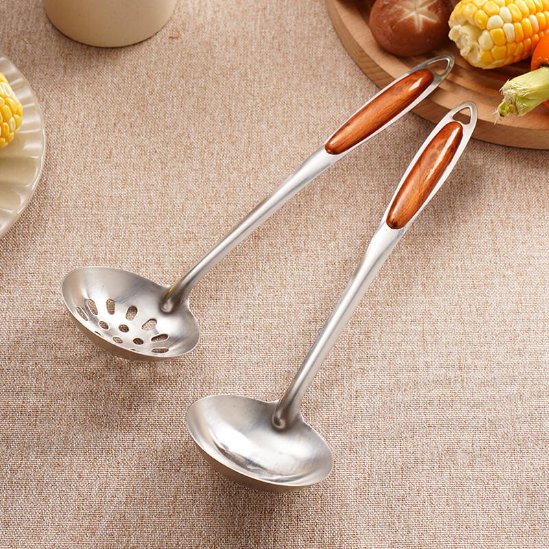 Non-magnetic Stainless Steel Soup Ladle and Strainer