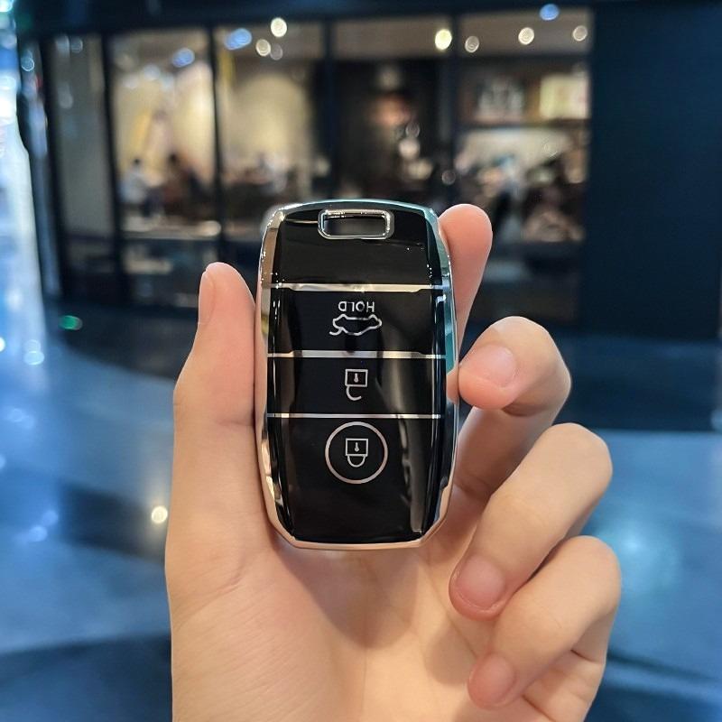 TPU Car Remote Key Cover Stylish Shell Fob Keychain for KIA Sportage Cerato Optima K2 K3 K4 K5 RIO Picanto Soul Sorento Sedona
