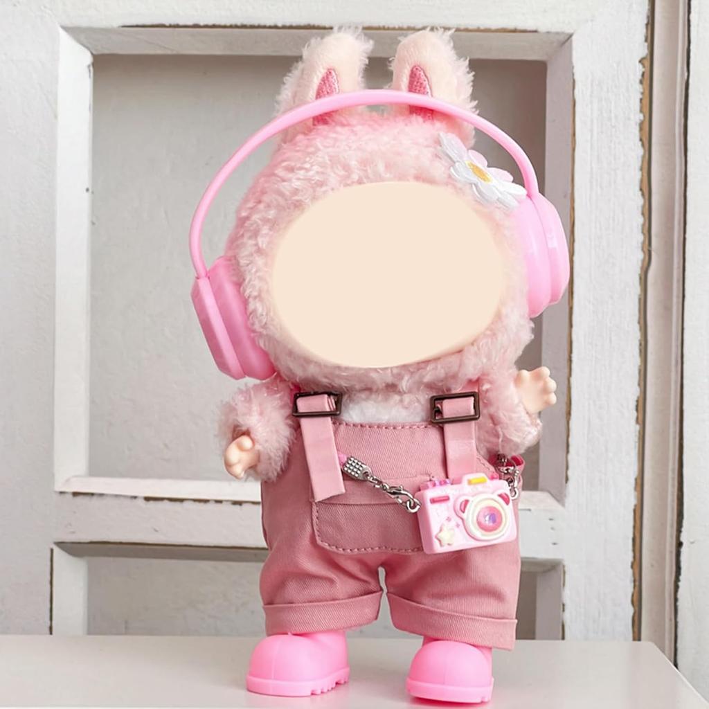 17cm Plush Character Costume Series, Exquisitely Tailored Cowboy Costume, Plush Dress, Anime-Style Outfit Set, Character Cosplay Accessories, Plush
