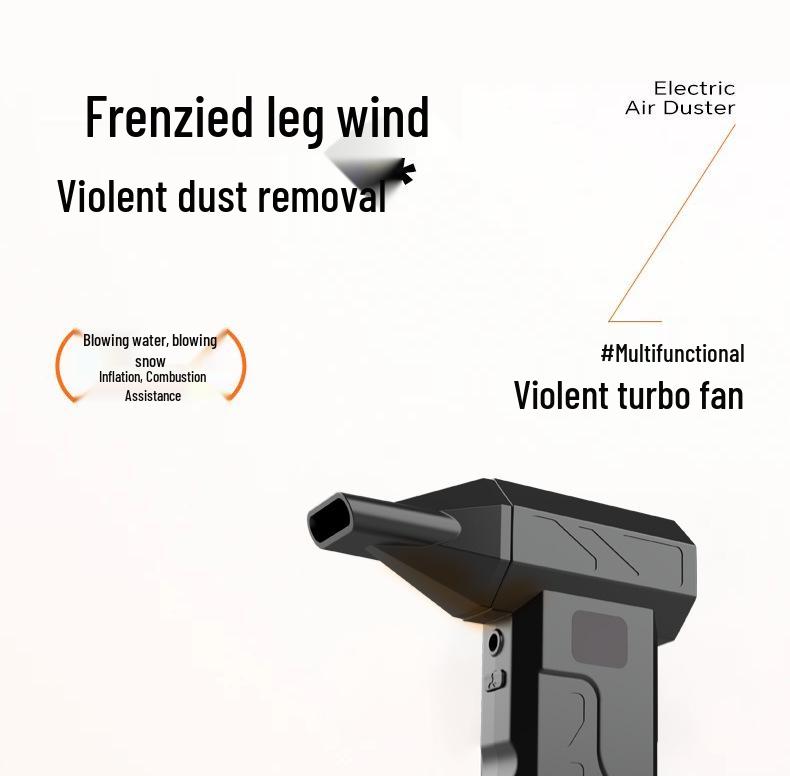 13 Turbo 10,000 RPM Brushless Motor Handheld Blower: Powerful Fan for Dust Removal & Camping