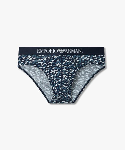 

[Emporio Armani Underwear] Мужские трусы с геометрическим узором из логотипов_Темно-синий 0816111017 [Отправка из Кореи] 100% Оригинал Navy - S