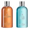 Molton Brown Shower Gel Duo Set (Sunlit Clementine & Coastal Cypress with Sea Fennel)