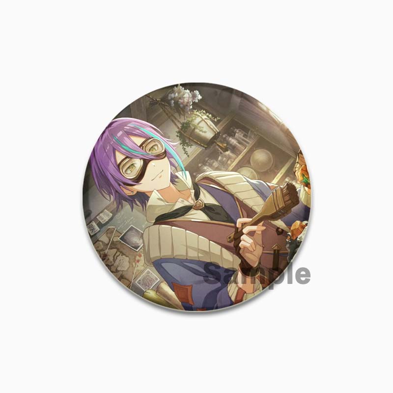 32/44/58 mm Project SEKAI Pin na batohy Kulaté plastové brože Kreativní kreslené postavičky odznak dárky