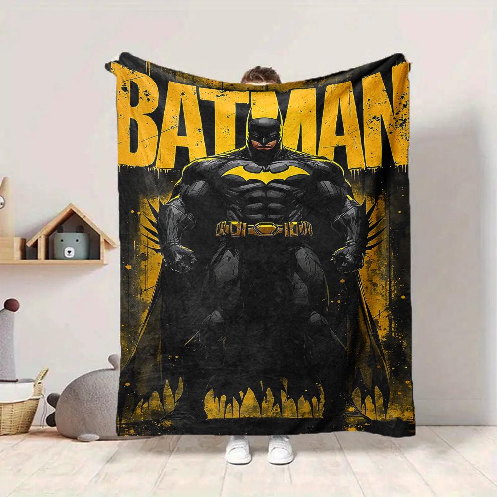 1 stuks Batman, Superhelden Deken Lichtgewicht Flanellen Plaid Voor Bank, Bed, Reizen, Kamperen, Woonkamer, Kantoor, Bank, Stoel, En Bed