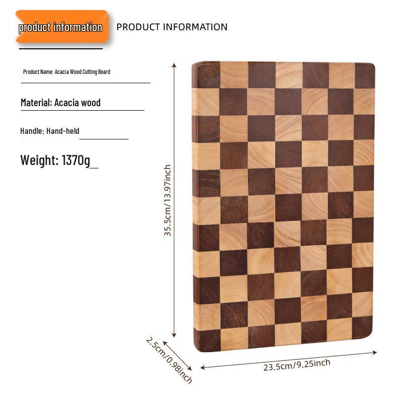 

Креативная мозаичная разделочная доска из массива дерева для кухни и детского питания Checkerboard Chopping Board