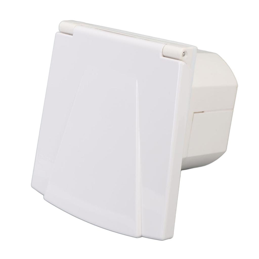 RV-støpsel strøminntaksboks 3-pinners 240V 16A vannavstøtende støvtett innebygd strøminntaksboks med Pr