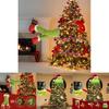 Charming Grinch Christmas Decorations Furry Green Leg And Head Tree Ornament Set