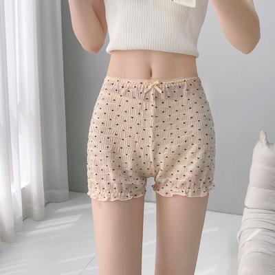 Ladies Summer Thin Style Lace Lace Bow Small Floral Loose Can Wear Home Leggings