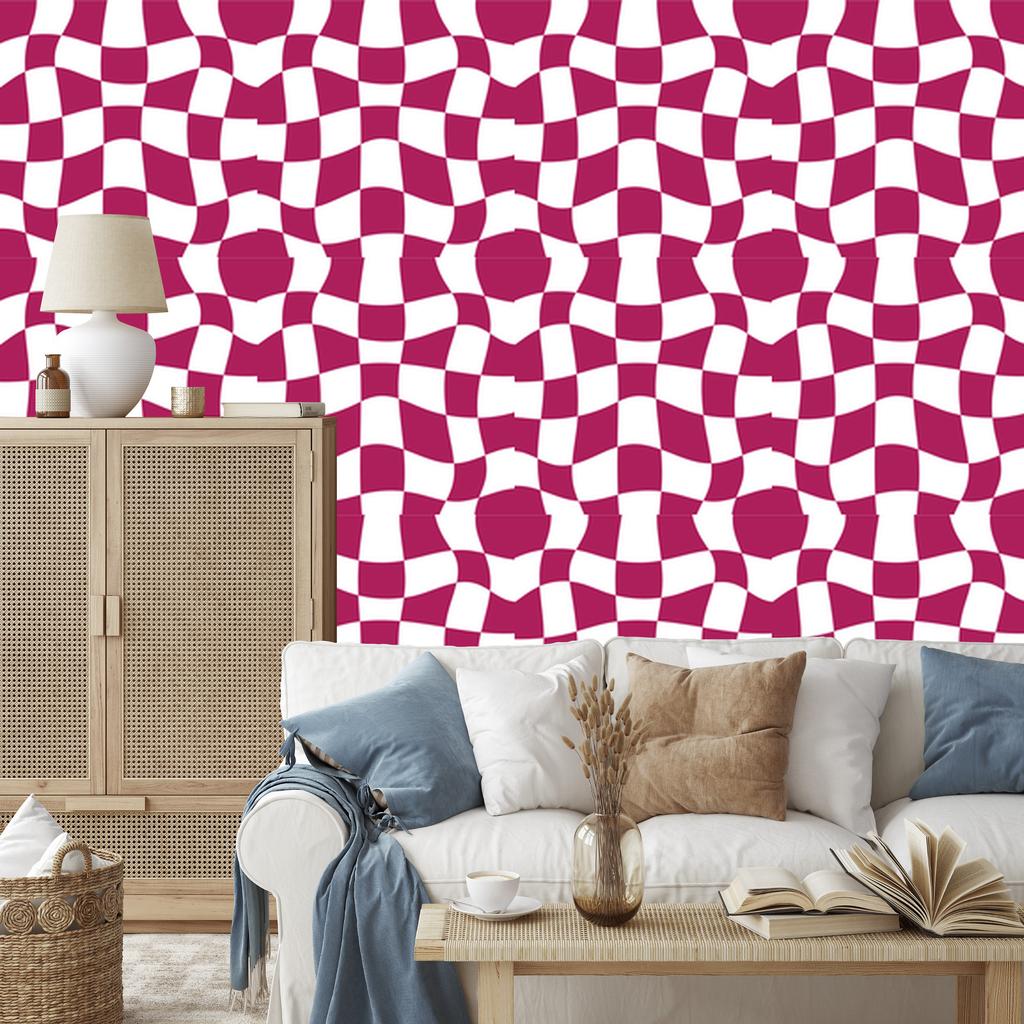 Wallpaper Free Checkerboard Purple and White, Purple Background 50x1000