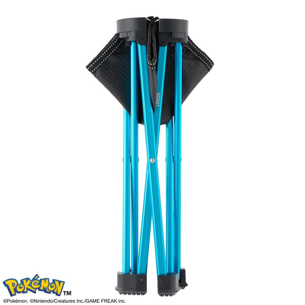 LOGOS Pokemon Squirtle 7075 Super Duralumin Cubic Chair 86100004 Ultralight Folding Stool Camping Outdoor Portable 120kg Capacity