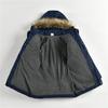 Boys' Casual Thick Cotton-padded Jacket, Winter Children's Medium-length Thick Cotton-padded Jacket