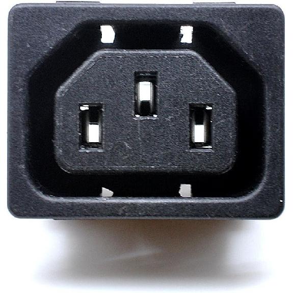 Oiyagai 10-Pack IEC 320 C13 Panel Mount Socket AC 250V 10A Power Inlet for PC UPS Power Supply Chassis