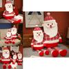 Creative Plush Santa Claus Doll With Long Legs Soft Cotton Outfit For Festive Decor