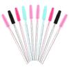 50-Pack Disposable Eyelash Crystal Silicone Brush Set