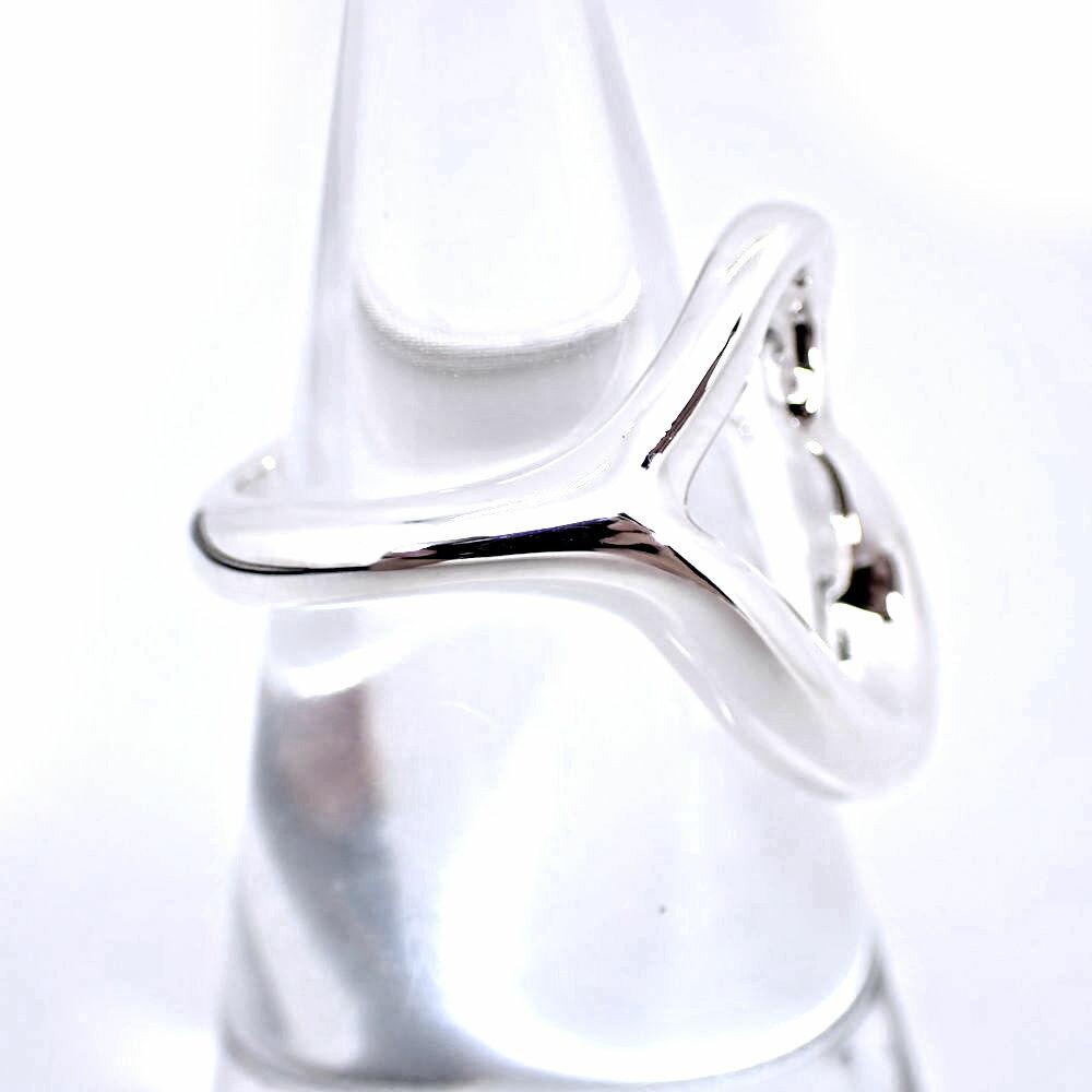 [Used] TIFFANY 925 Open Heart Ring / Size 8 / g539-22